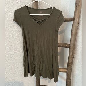 Arizona Jean Company Short Sleeve V-Neck Dress